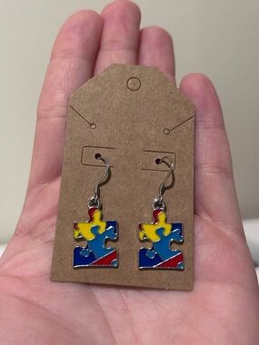 Handmade Autism Awareness Earrings